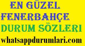 Whatsapp Fenerbahçe Durumları